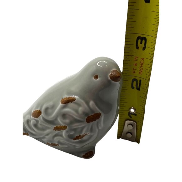 Vintage Ceramic Bird Figurine Distressed Look Decor Piece Chirp - Picture 5 of 11